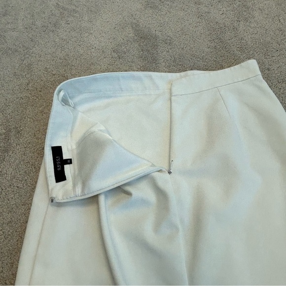 Gucci ivory white pencil skirt stretch lined Sz 46 - Picture 3 of 14
